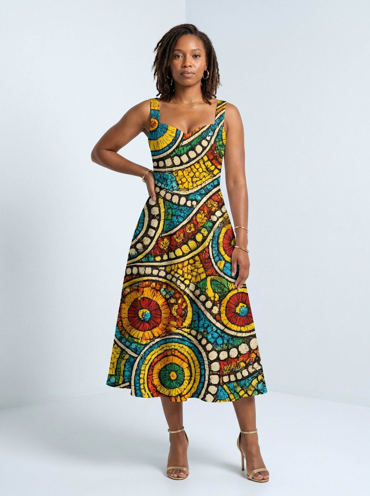 'Taji' Cotton Corset Dress