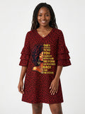 'Unstoppable' Stacked Ruffle Sleeve Dress