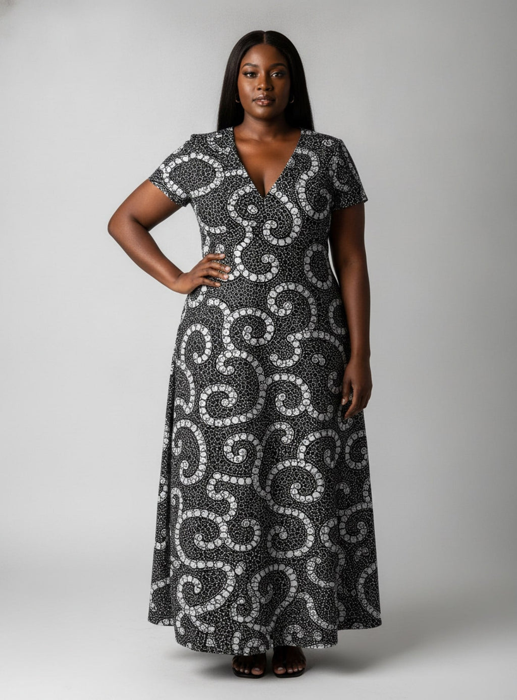 'Duara' Short Sleeve Maxi Dress