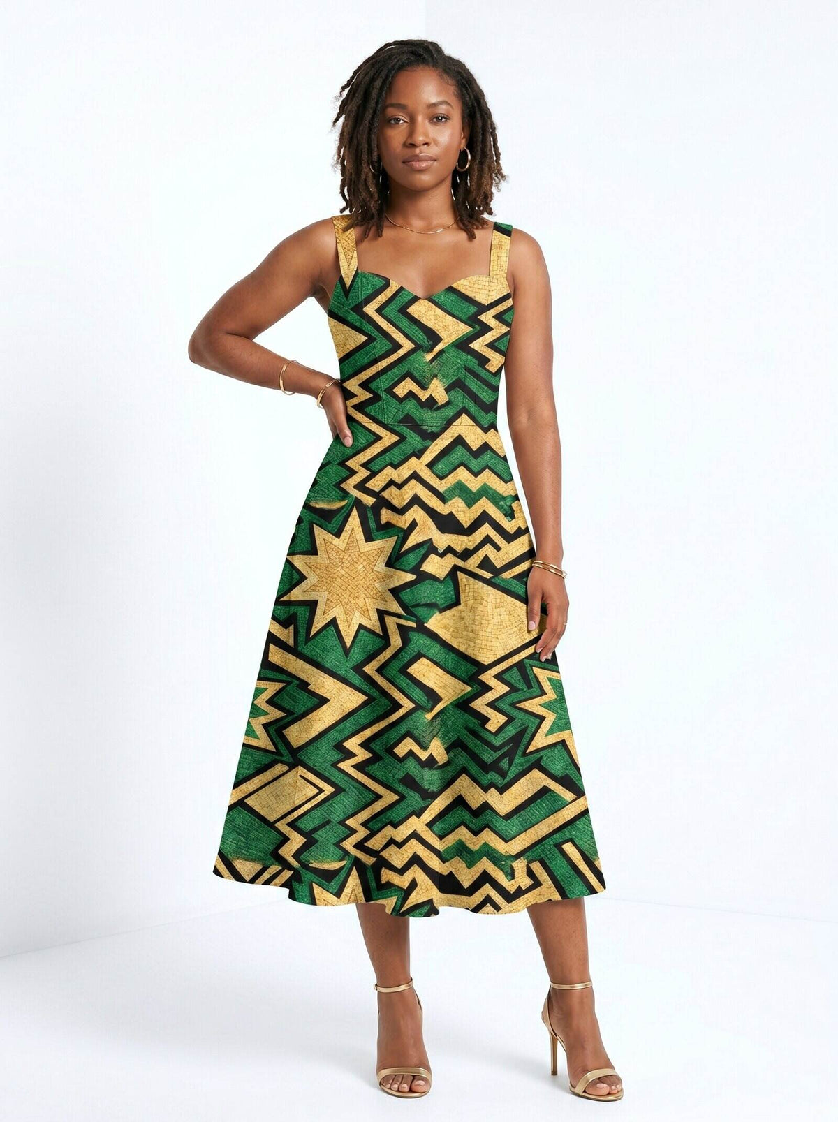 Emerald Sheba Cotton Corset Dress