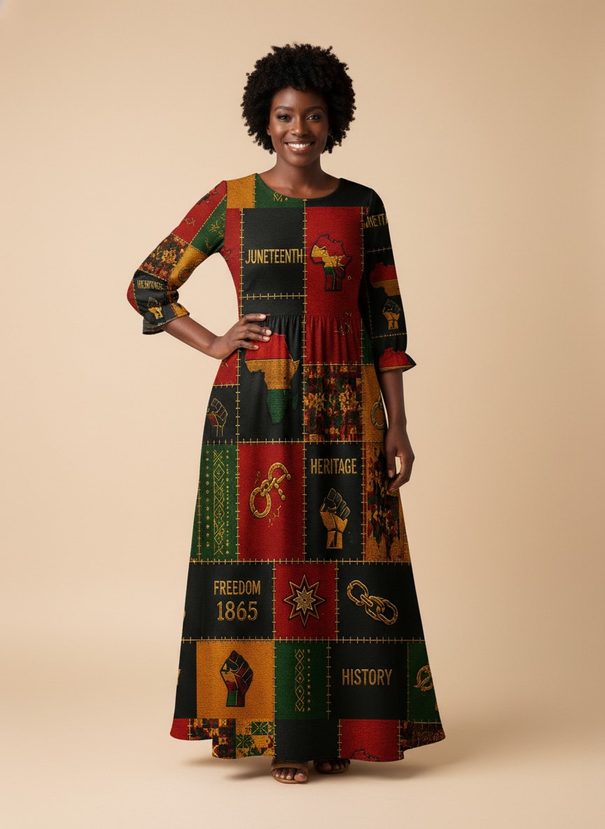 'Kumbuka' Long Sleeve Maxi Dress
