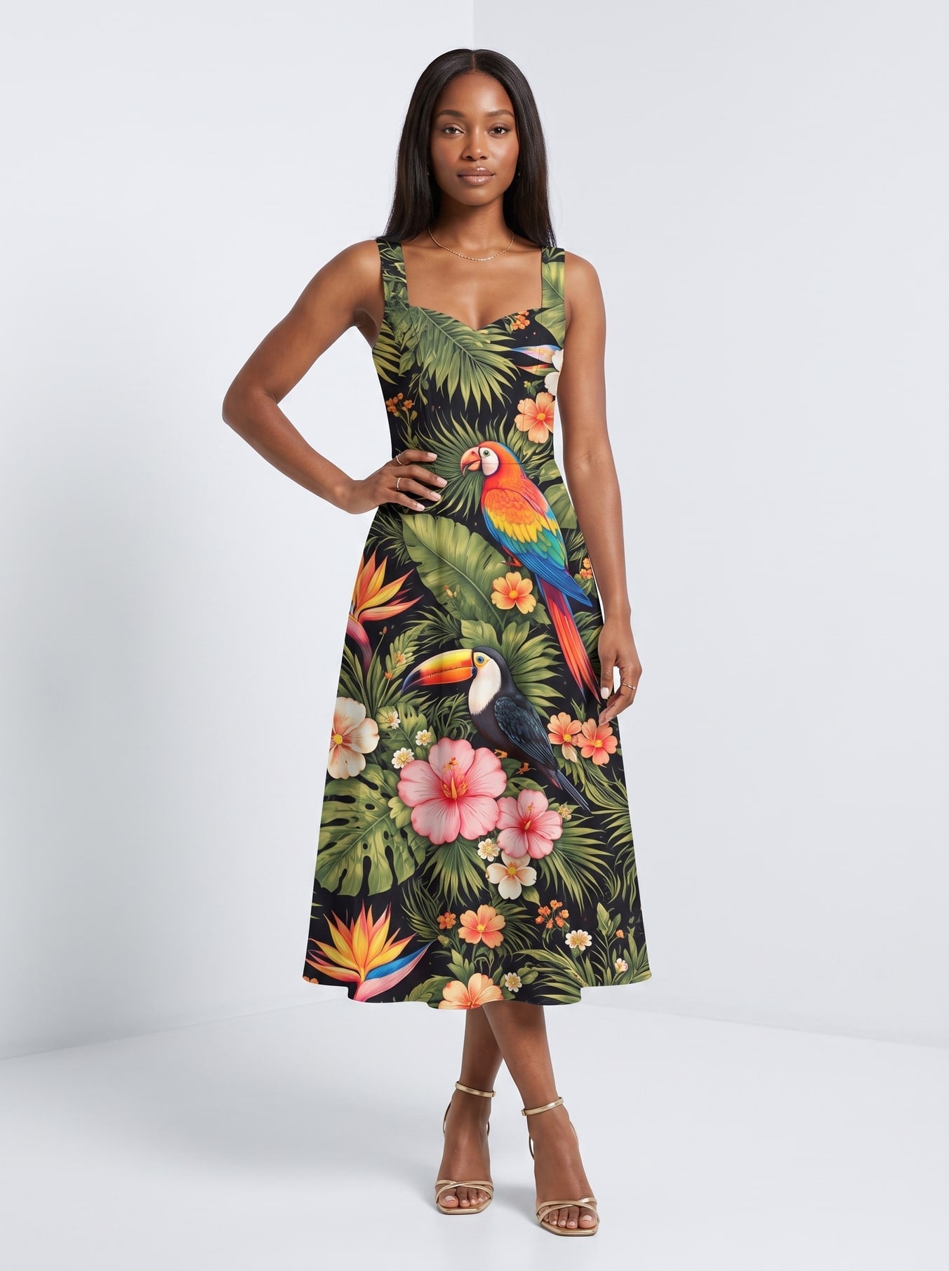'Kasuku' Cotton Corset Dress
