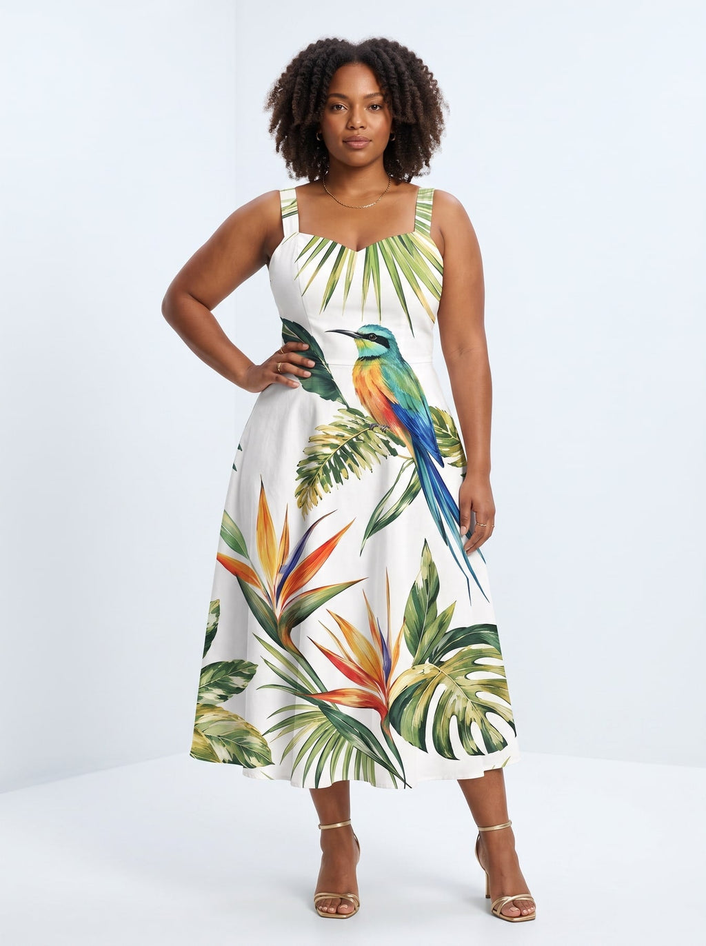 'Ndege' Cotton Corset Dress