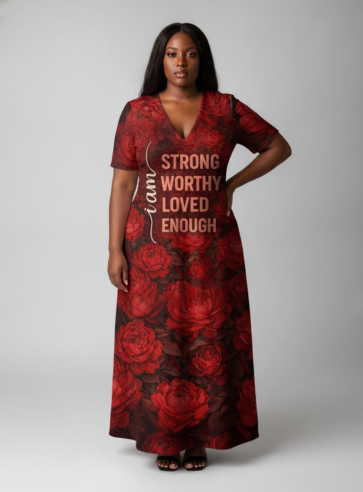 'Tosha' Short Sleeve Maxi Dress
