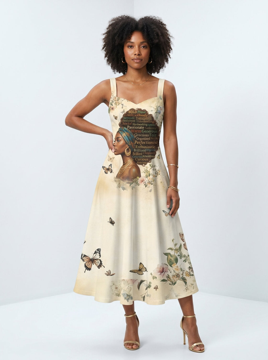 Gorgeous Black Queen Cotton Corset Dress