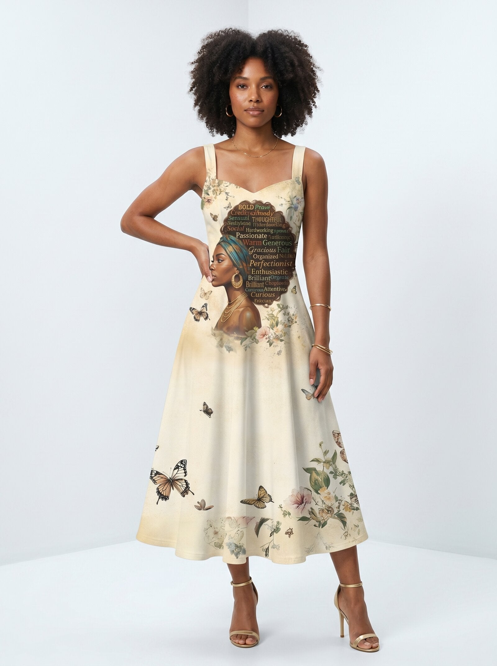 Gorgeous Black Queen Cotton Corset Dress