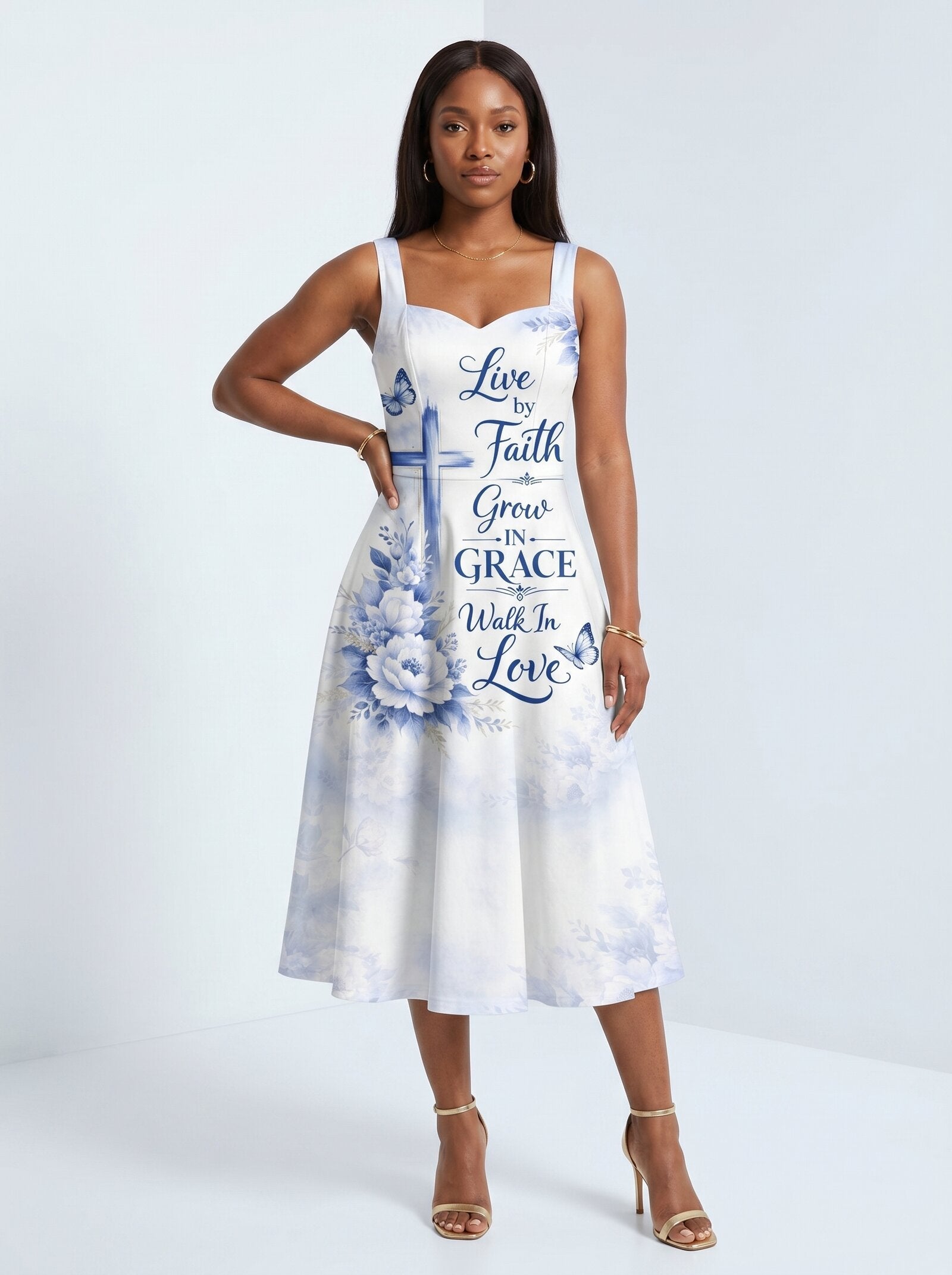 'Neema' Cotton Corset Dress