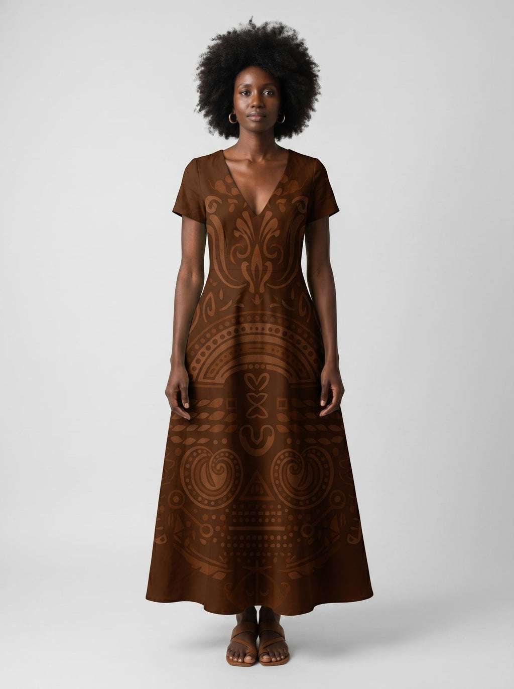 Dope Black Mom Short Sleeve Maxi Dress