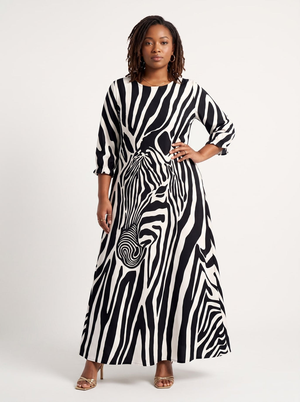 'Punda' Long Sleeve Maxi Dress