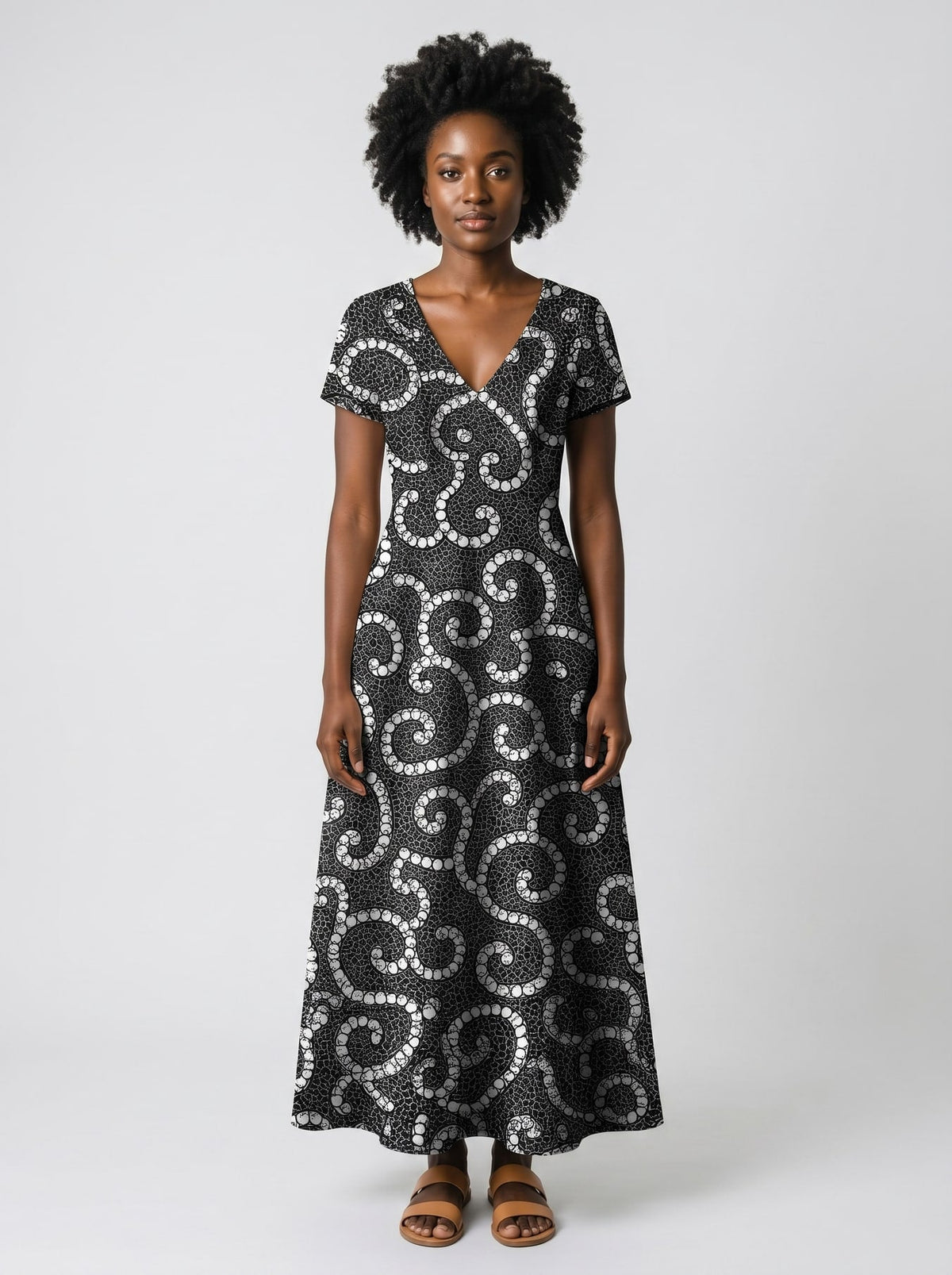 'Duara' Short Sleeve Maxi Dress