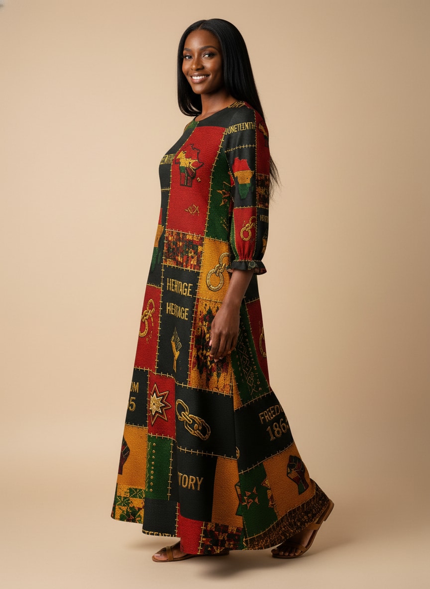 'Kumbuka' Long Sleeve Maxi Dress