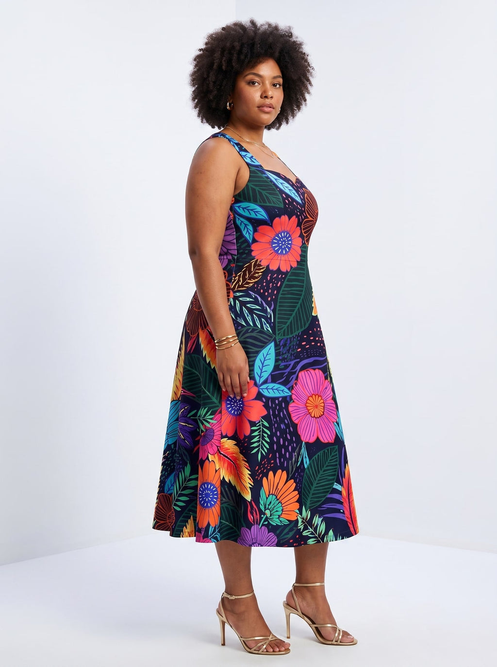'Bustani' Cotton Corset Dress