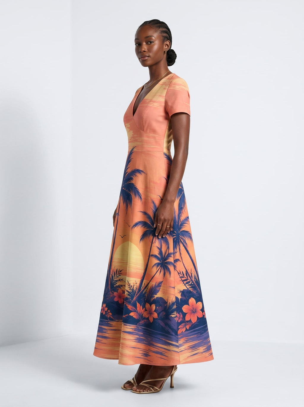 'Machweo' Short Sleeve Maxi Dress
