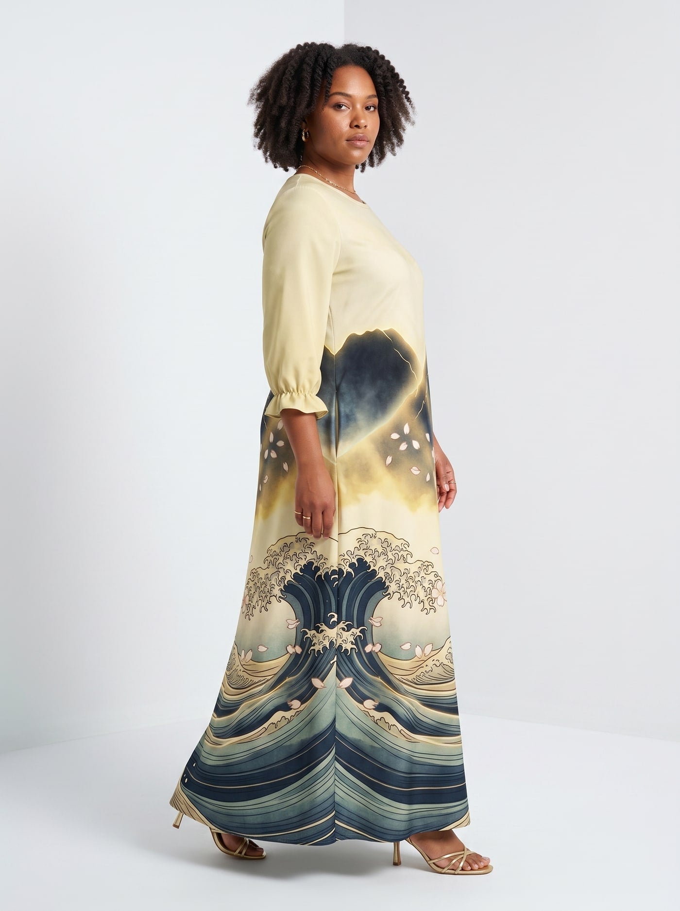 'Wimbi' Long Sleeve Maxi Dress