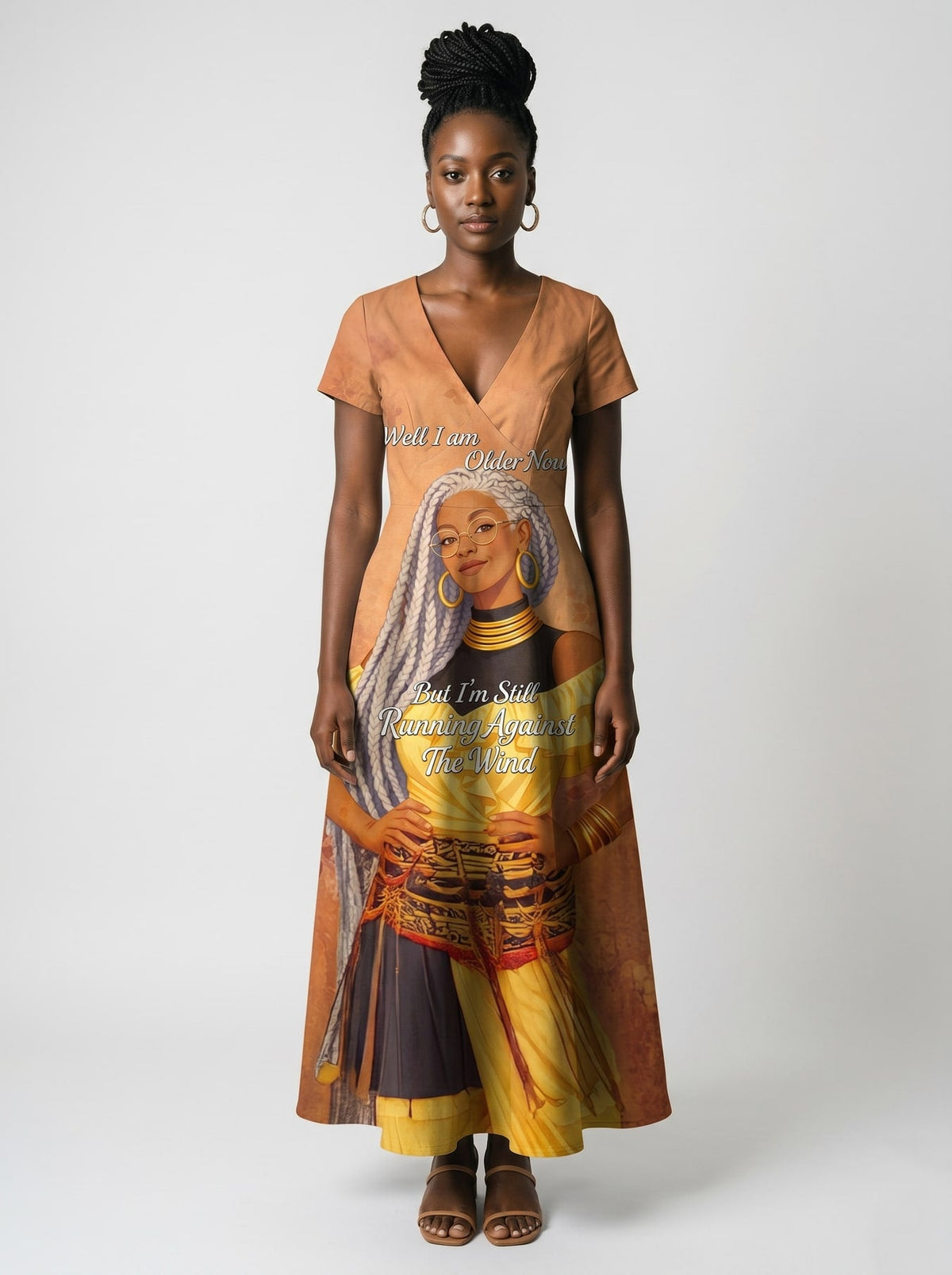 'Shujaa' Short Sleeve Maxi Dress