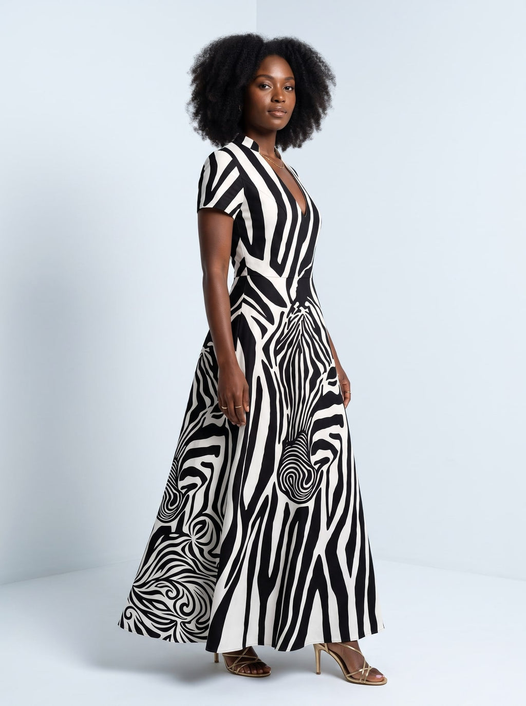 'Punda' Short Sleeve Maxi Dress