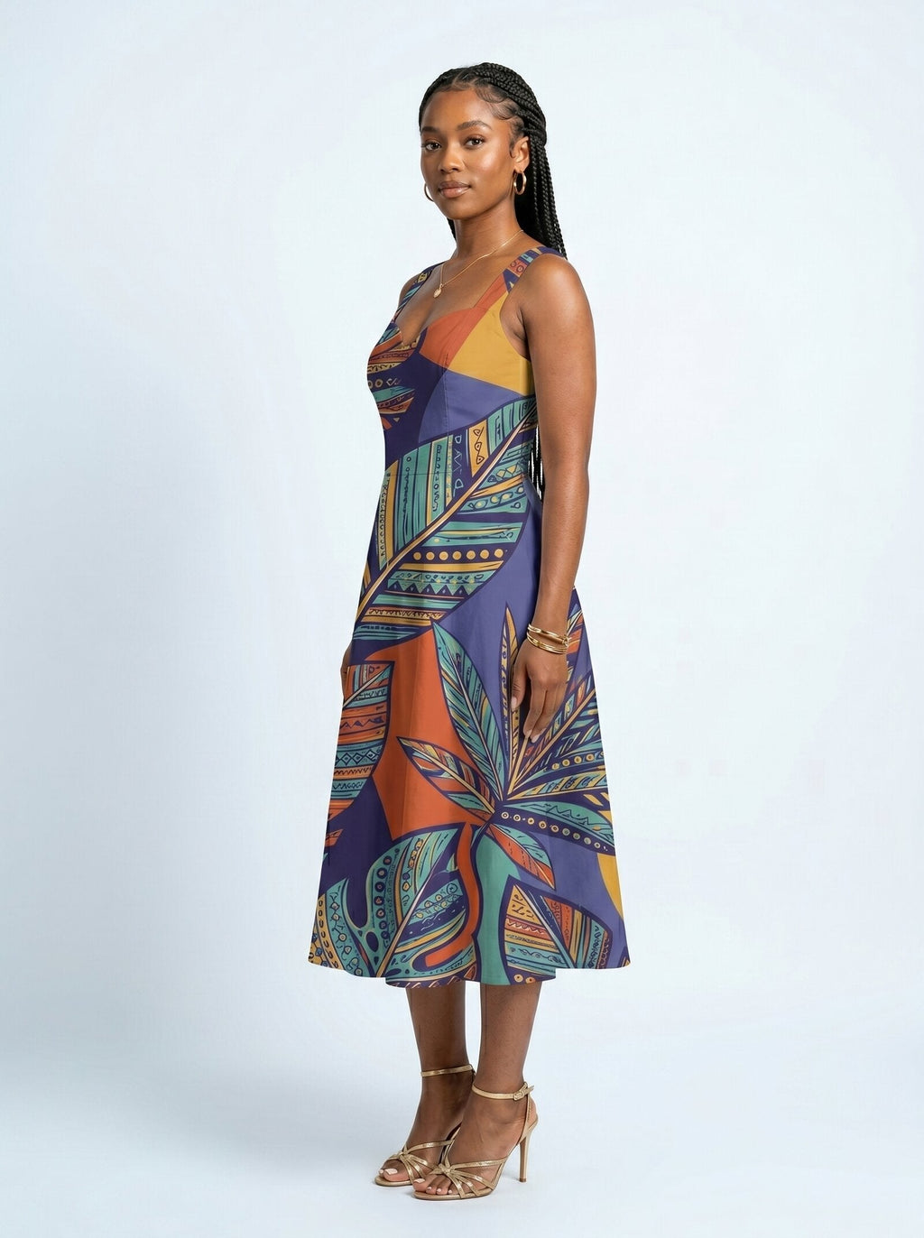 'Majani' Cotton Corset Dress