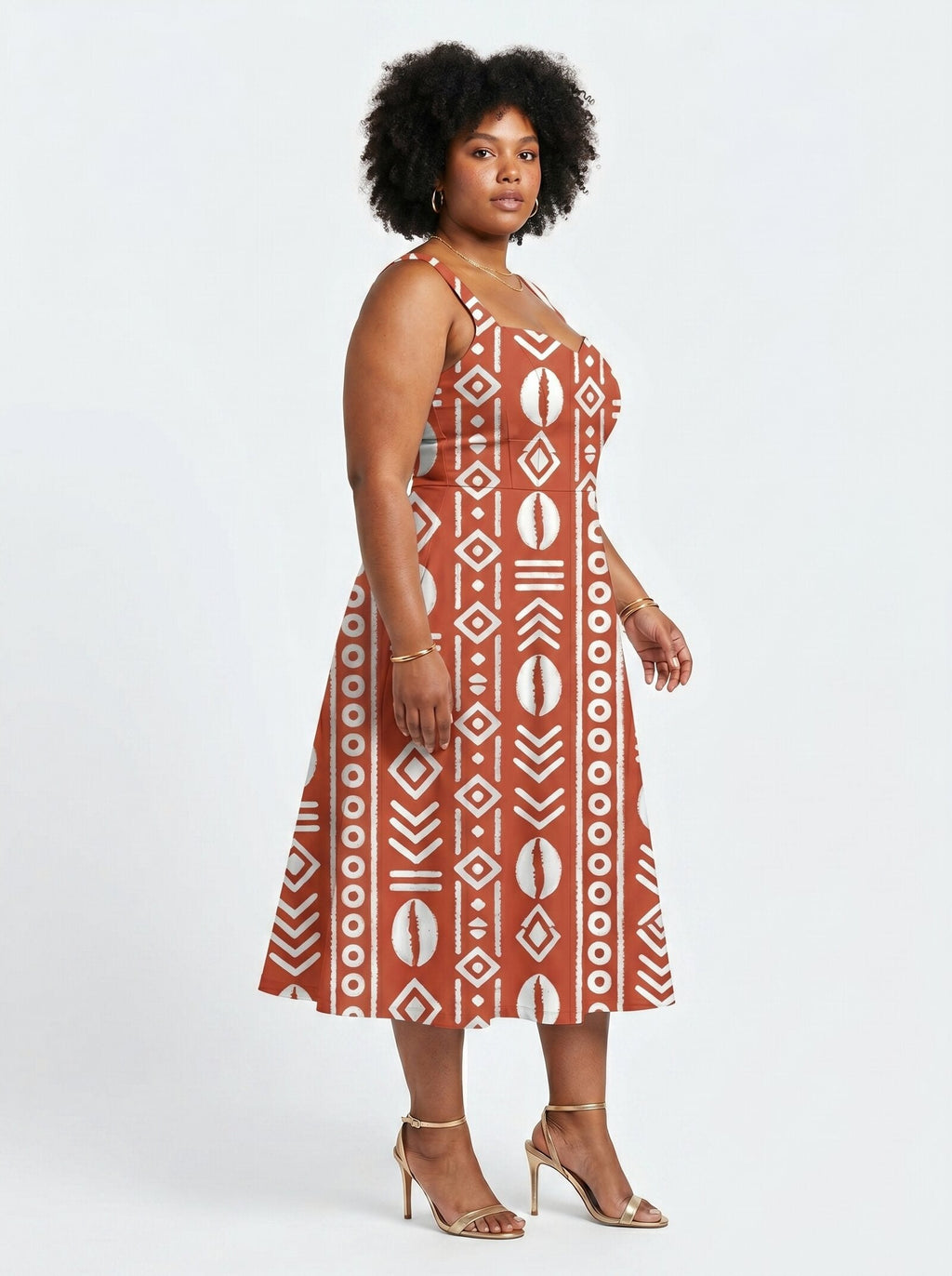 'Oshun Kijani' Cotton Corset Dress