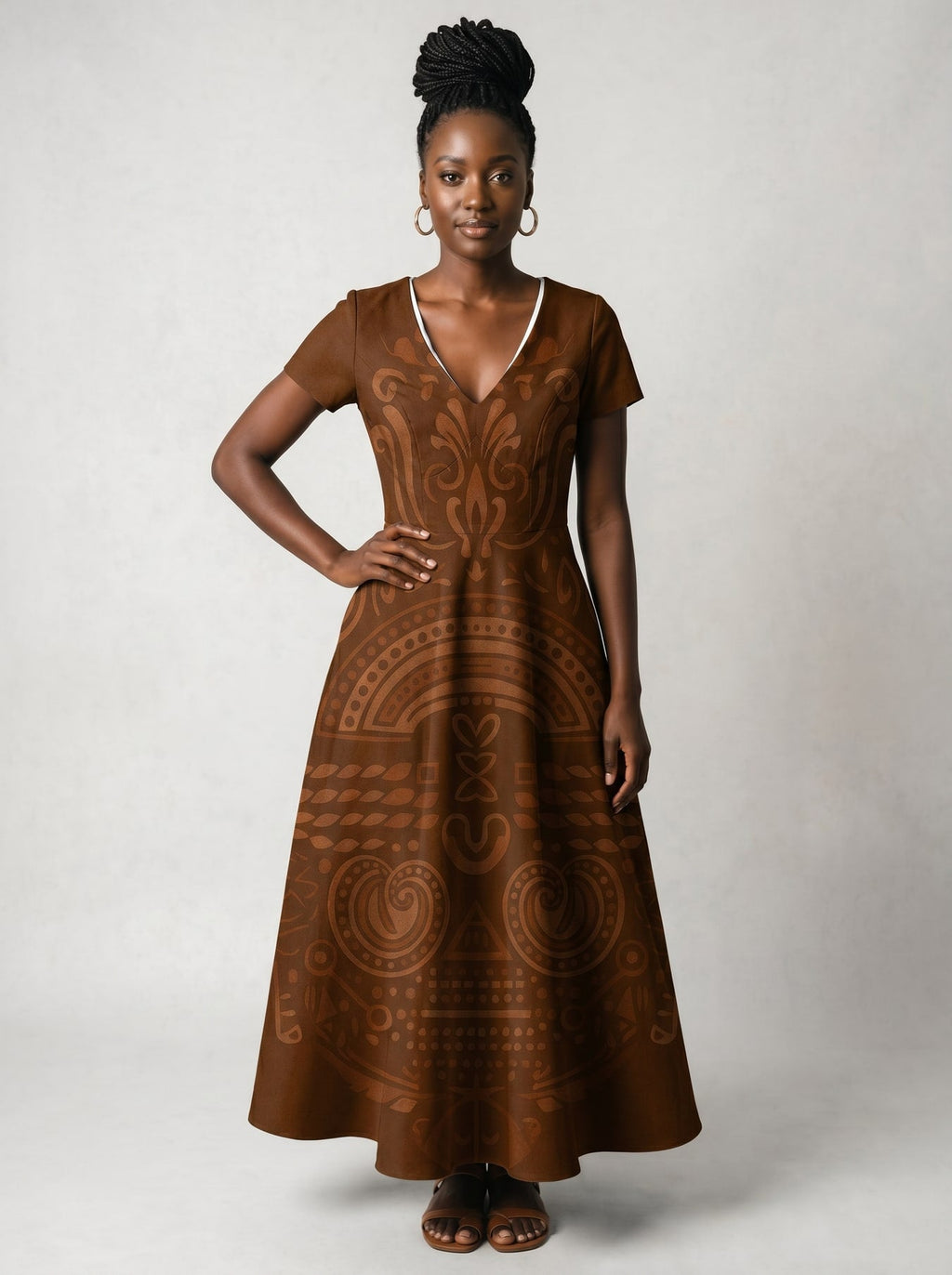 Dope Black Mom Short Sleeve Maxi Dress