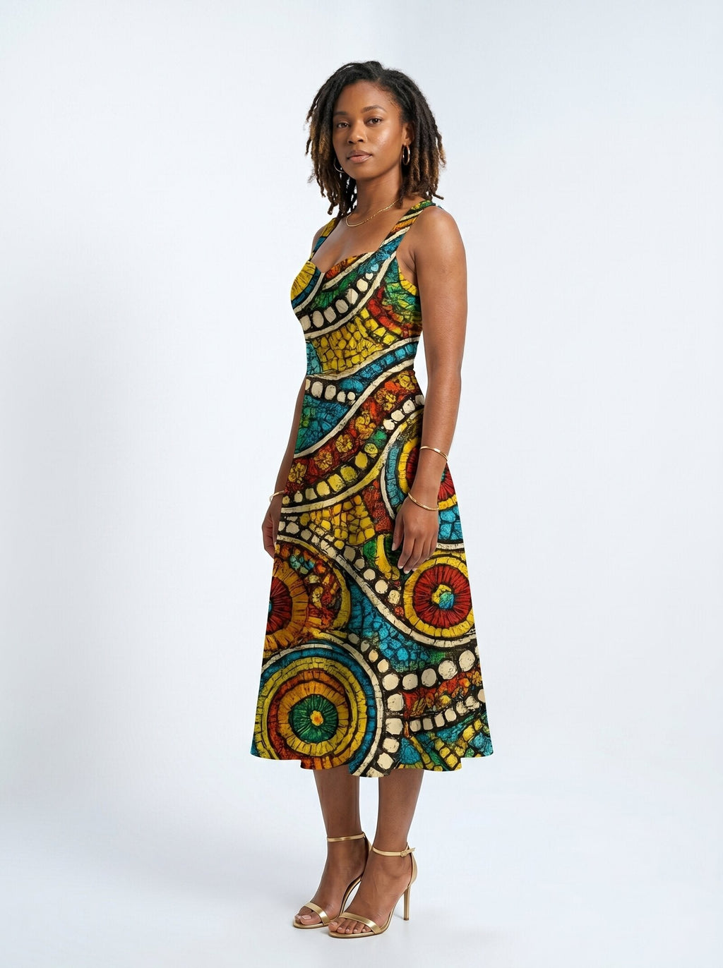 'Taji' Cotton Corset Dress