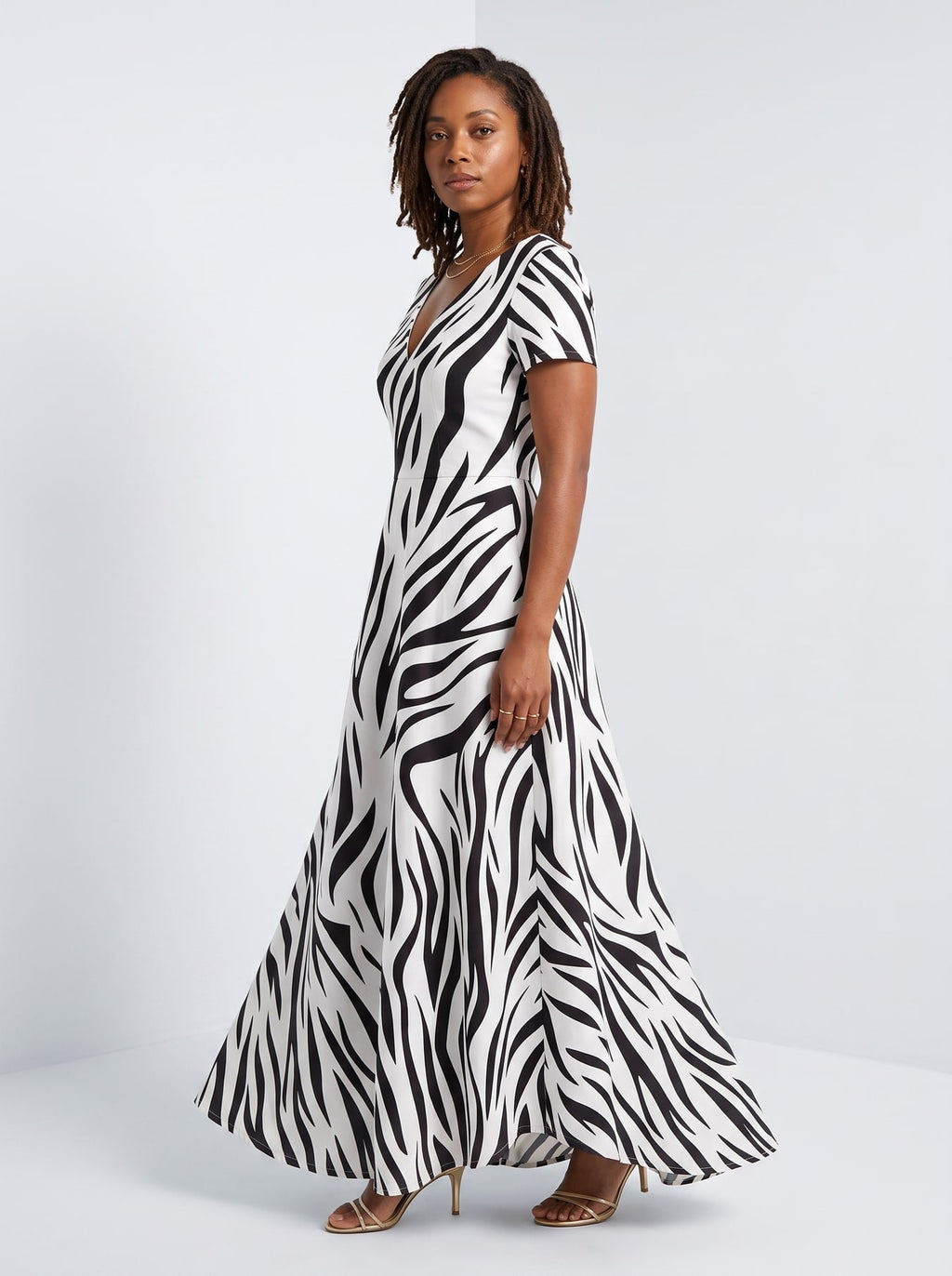 'Milia' Short Sleeve Maxi Dress