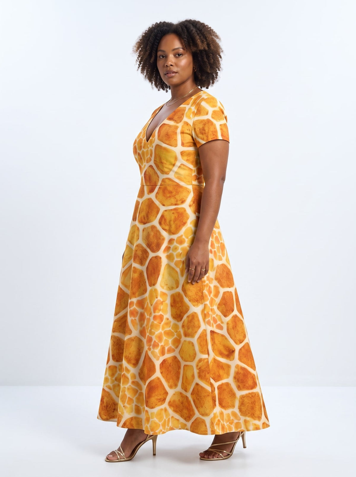 'Twiga' Short Sleeve Maxi Dress