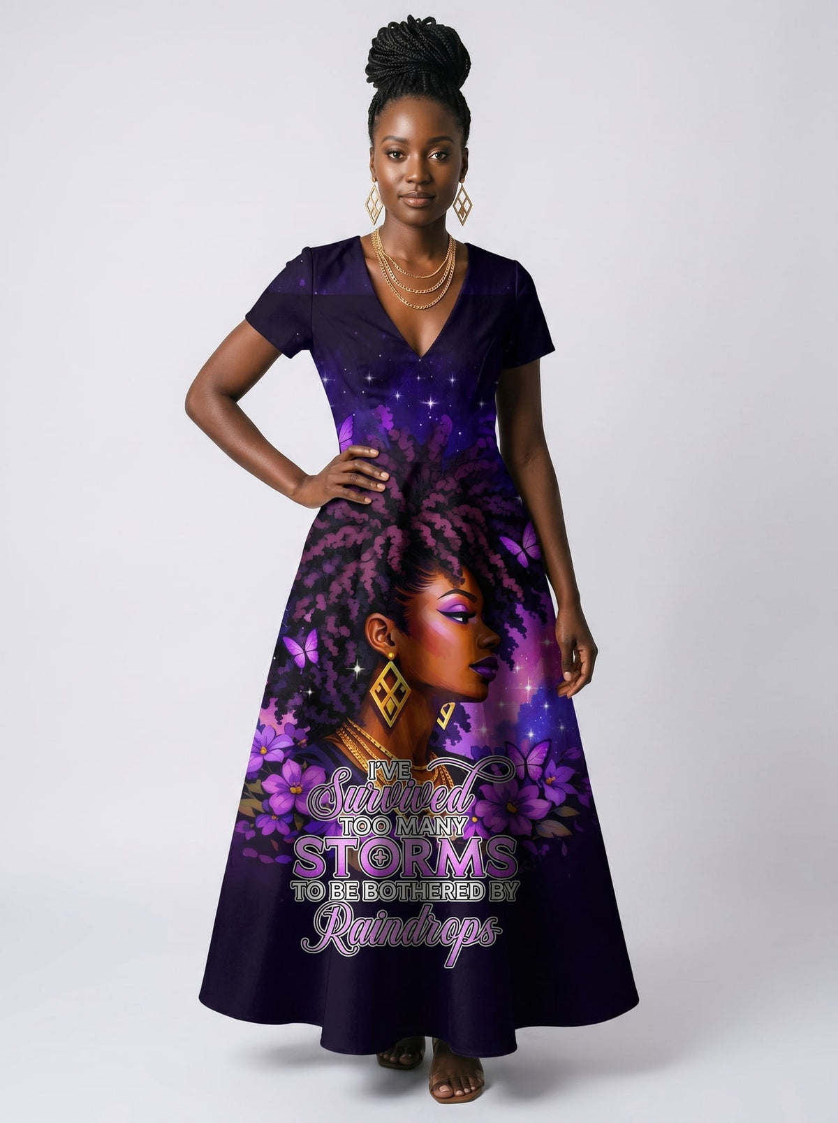Storm Short Sleeve Maxi Dress