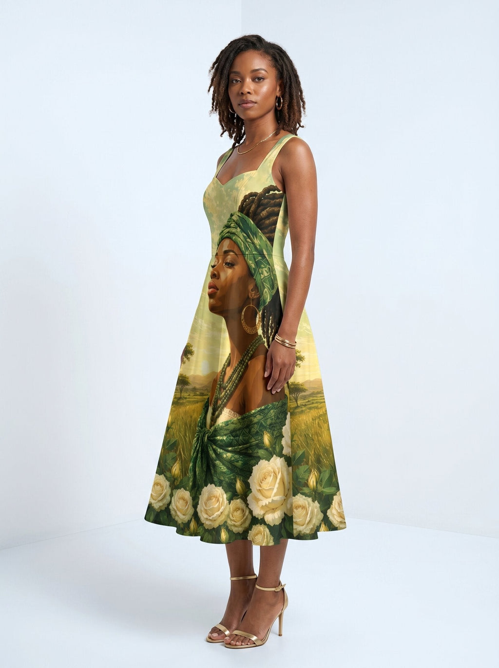 'Tulia' Cotton Corset Dress