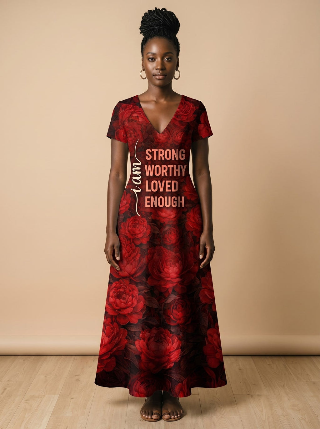 'Tosha' Short Sleeve Maxi Dress