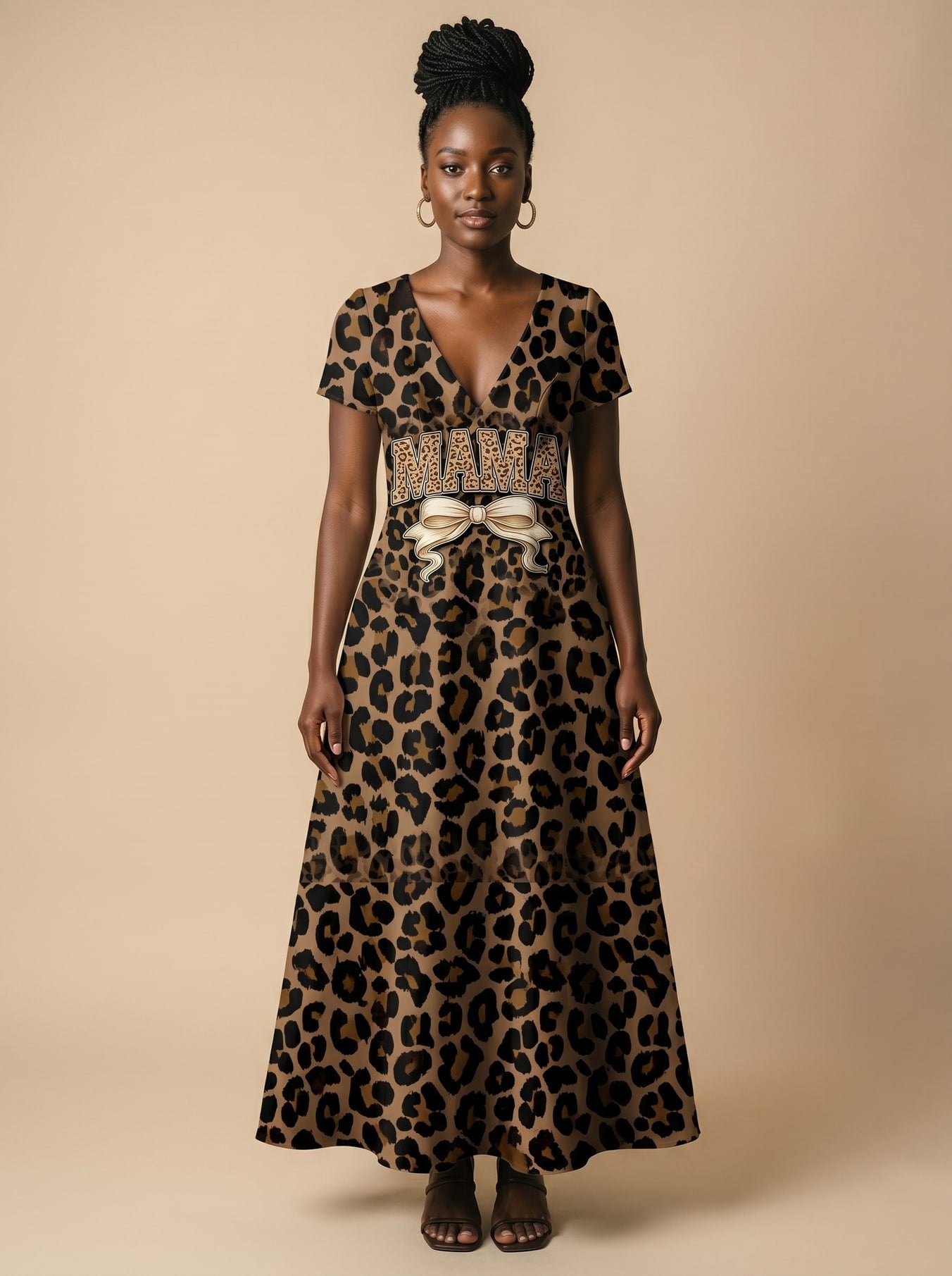 'Mama' Short Sleeve Maxi Dress
