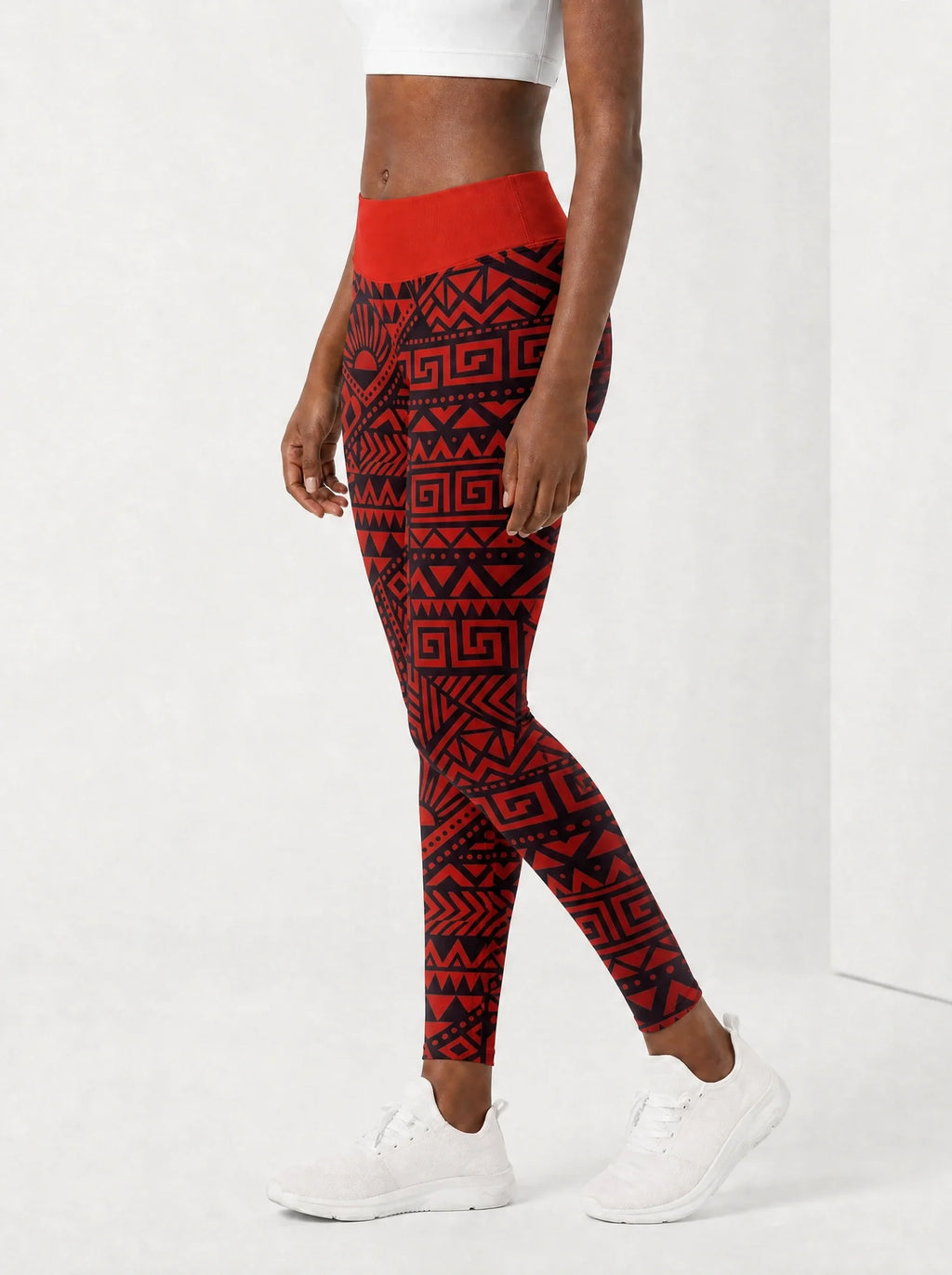 'Shaka' Burgundy Leggings