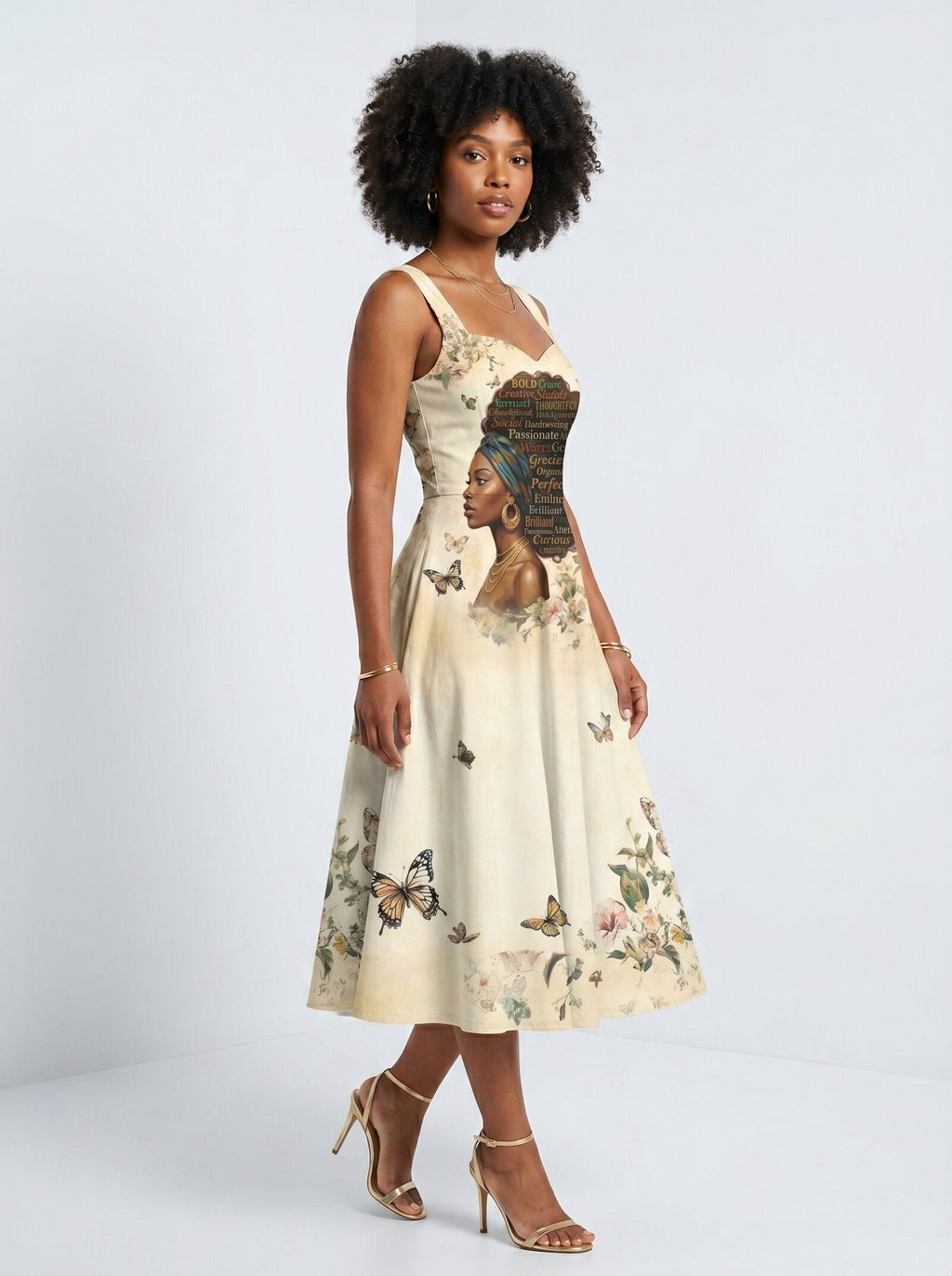 Gorgeous Black Queen Cotton Corset Dress
