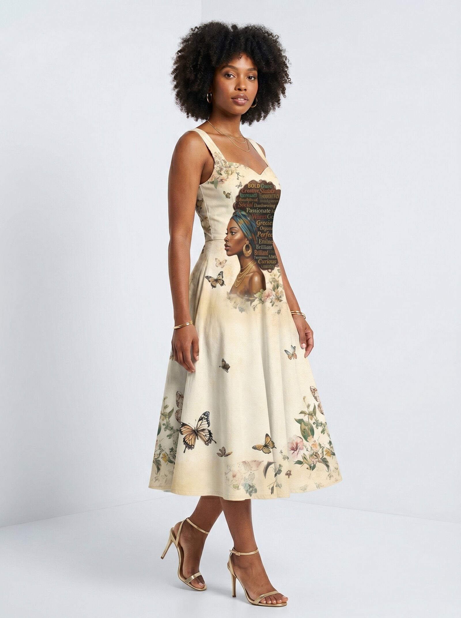 Gorgeous Black Queen Cotton Corset Dress