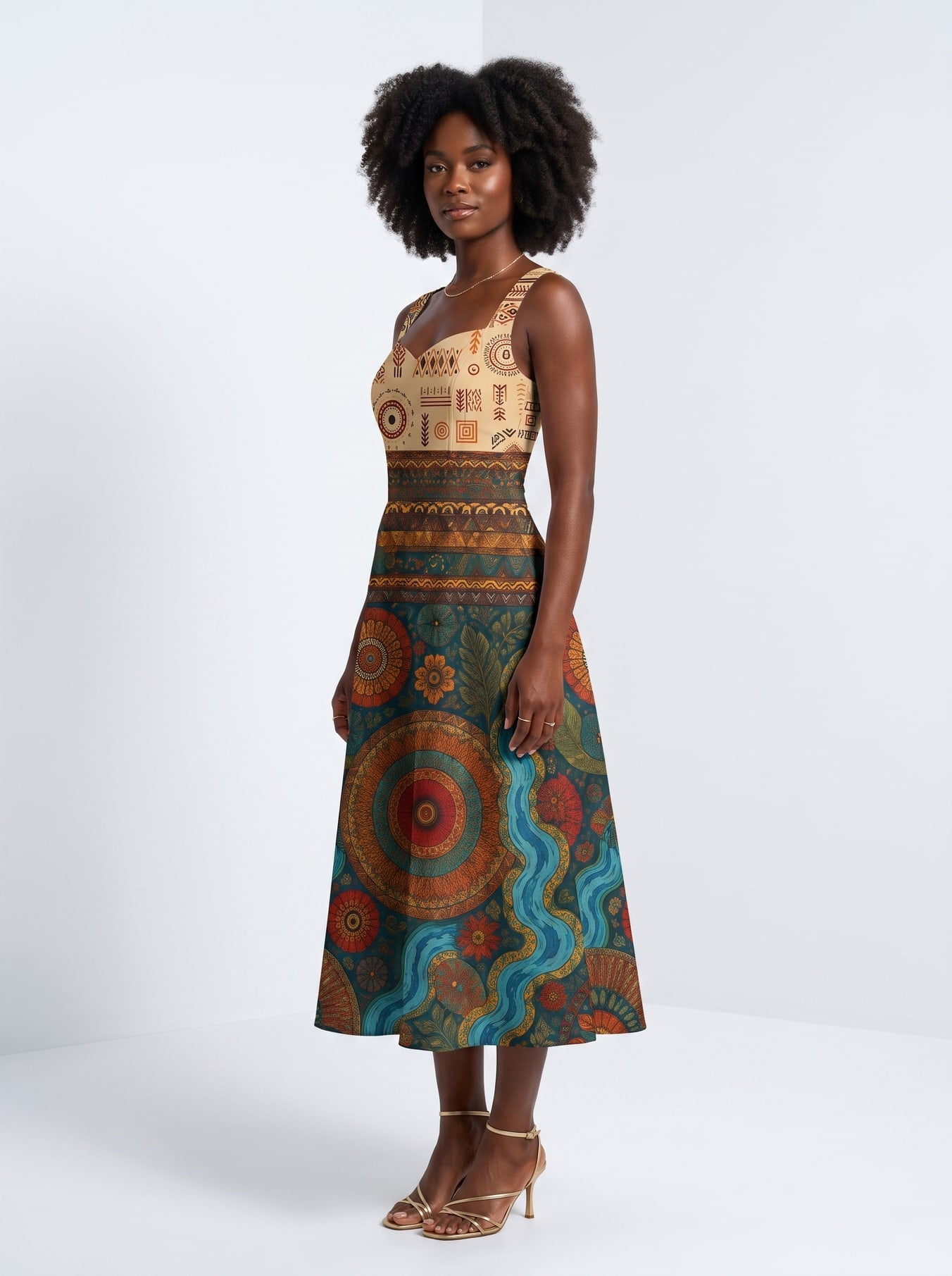 'Mto' Cotton Corset Dress