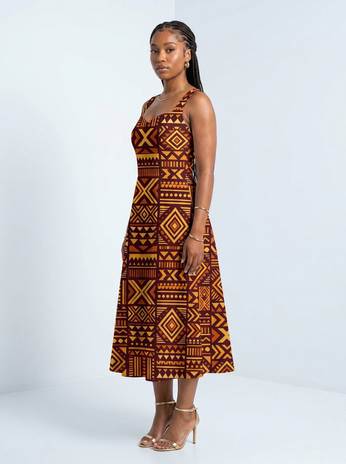 Mudcloth Corset Dress
