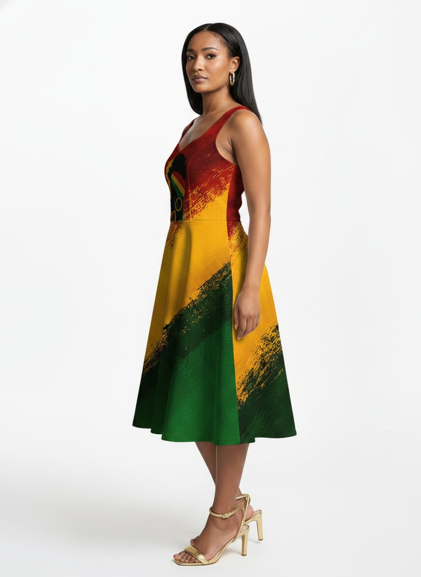 'Uhuru' Cotton Corset Dress