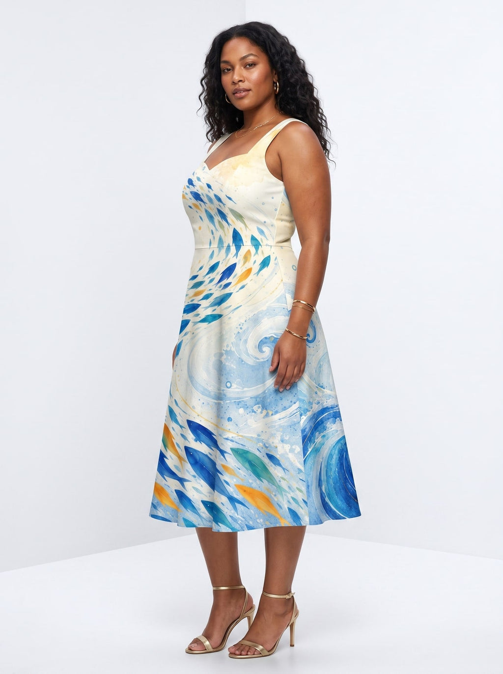 'Samaki' Cotton Corset Dress