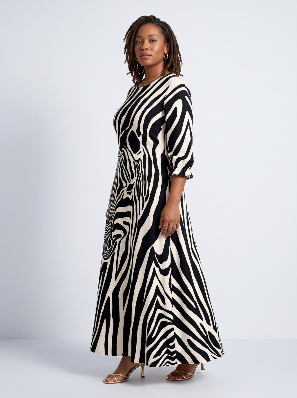 'Punda' Long Sleeve Maxi Dress