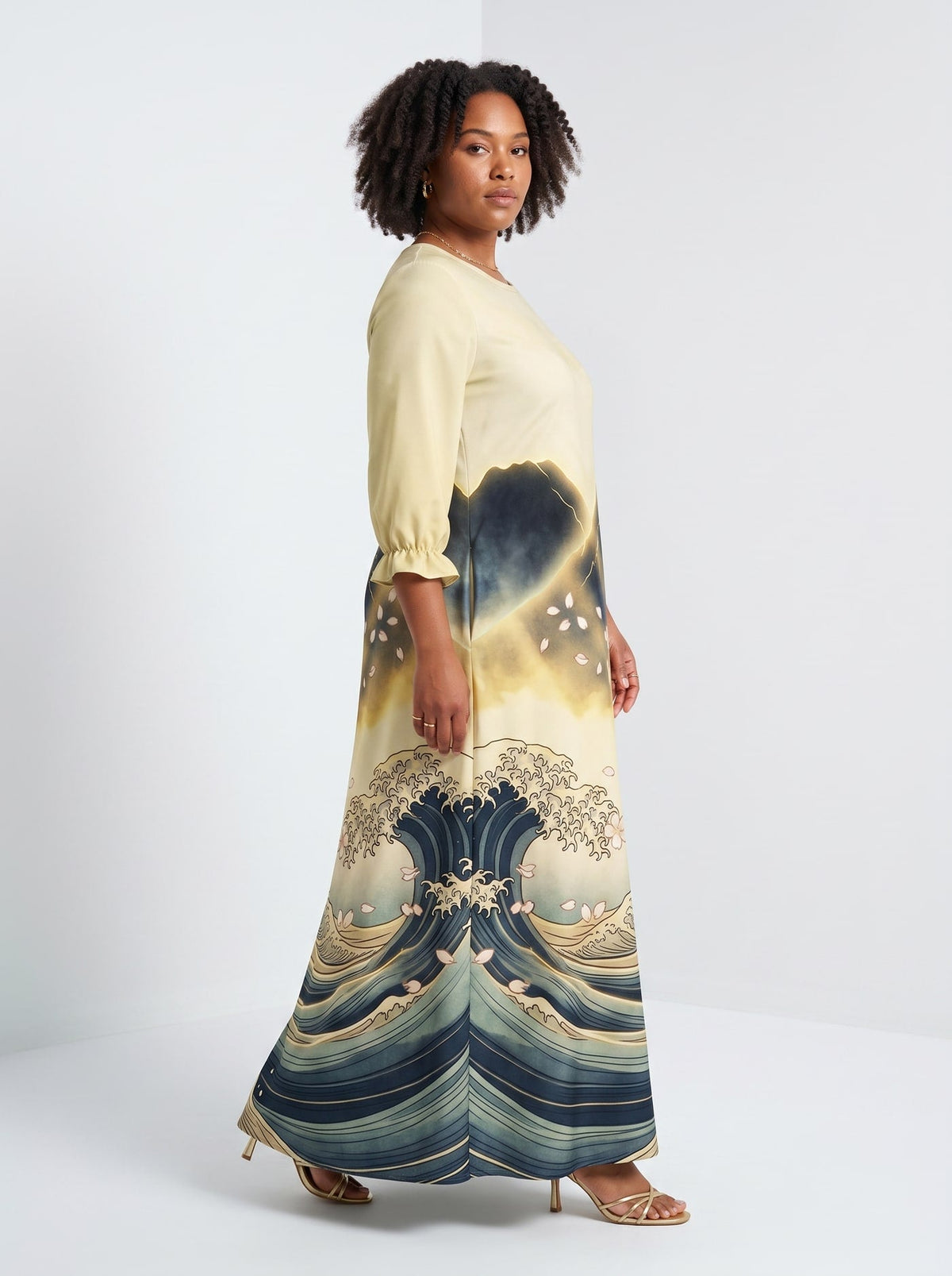 'Wimbi' Long Sleeve Maxi Dress