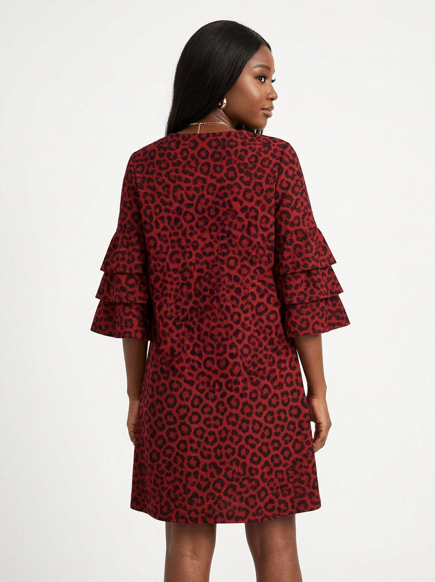 'Unstoppable' Stacked Ruffle Sleeve Dress