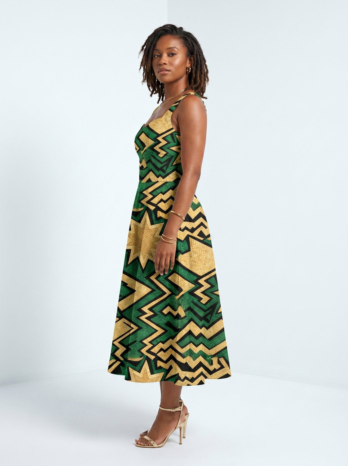 Emerald Sheba Cotton Corset Dress