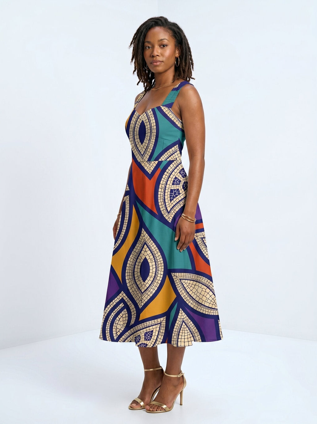 'Johari' Cotton Corset Dress