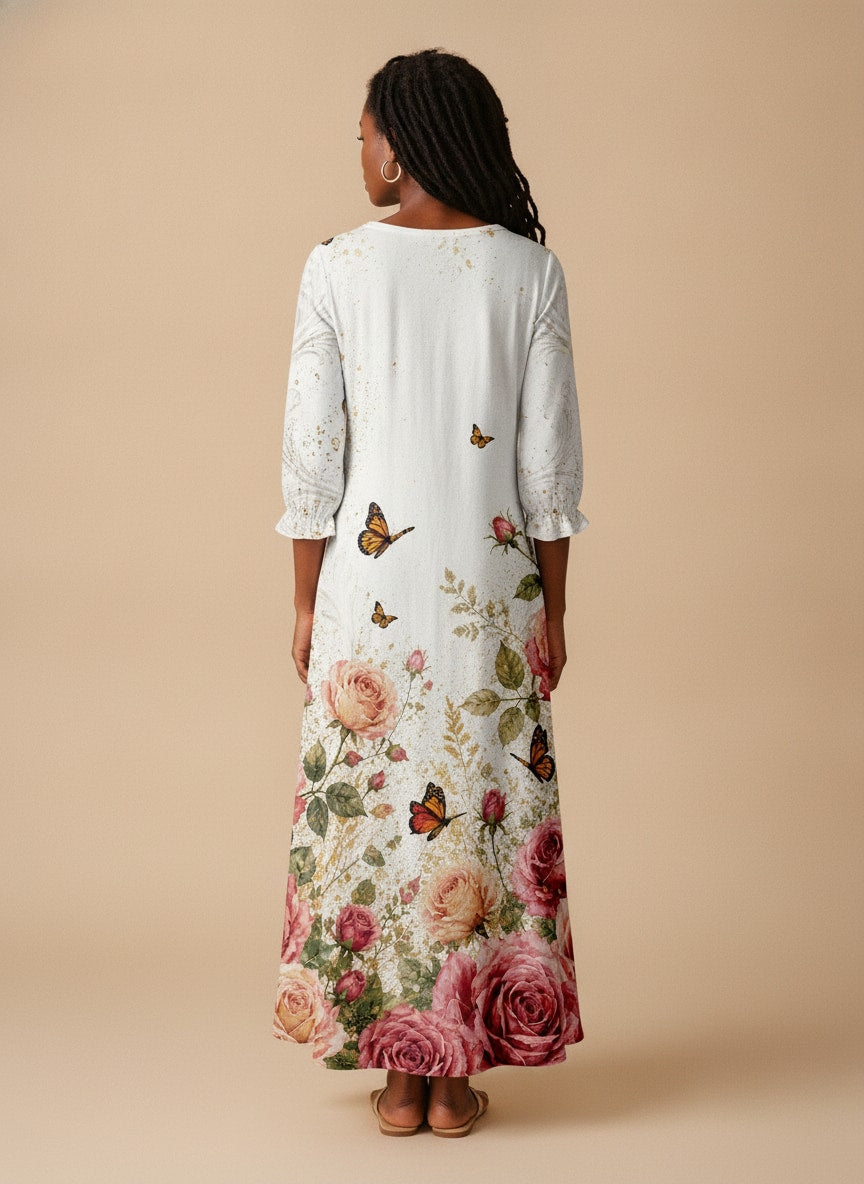 'Tumaini' Long Sleeve Maxi Dress