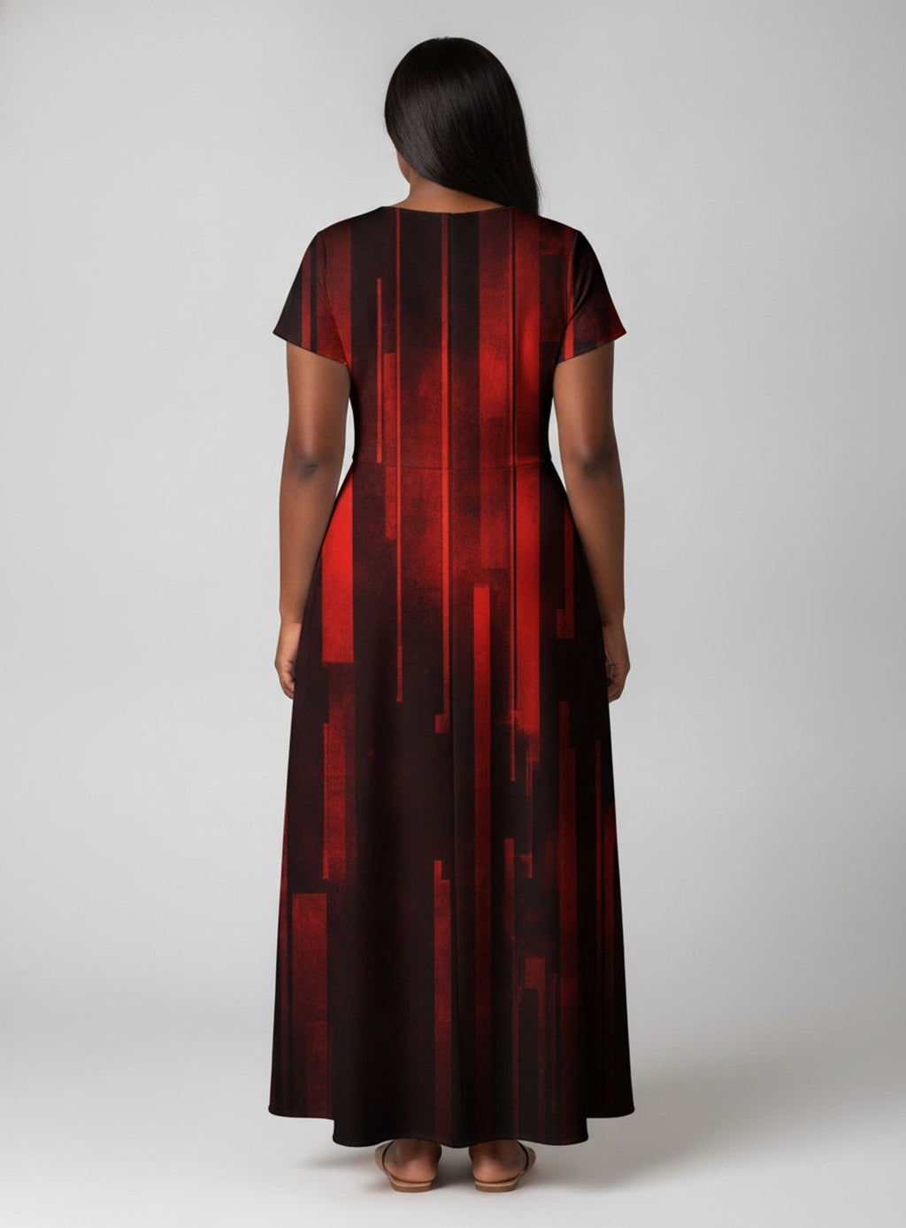 'Asante' Short Sleeve Maxi Dress
