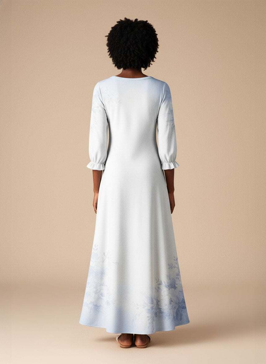 'Neema' Long Sleeve Maxi Dress