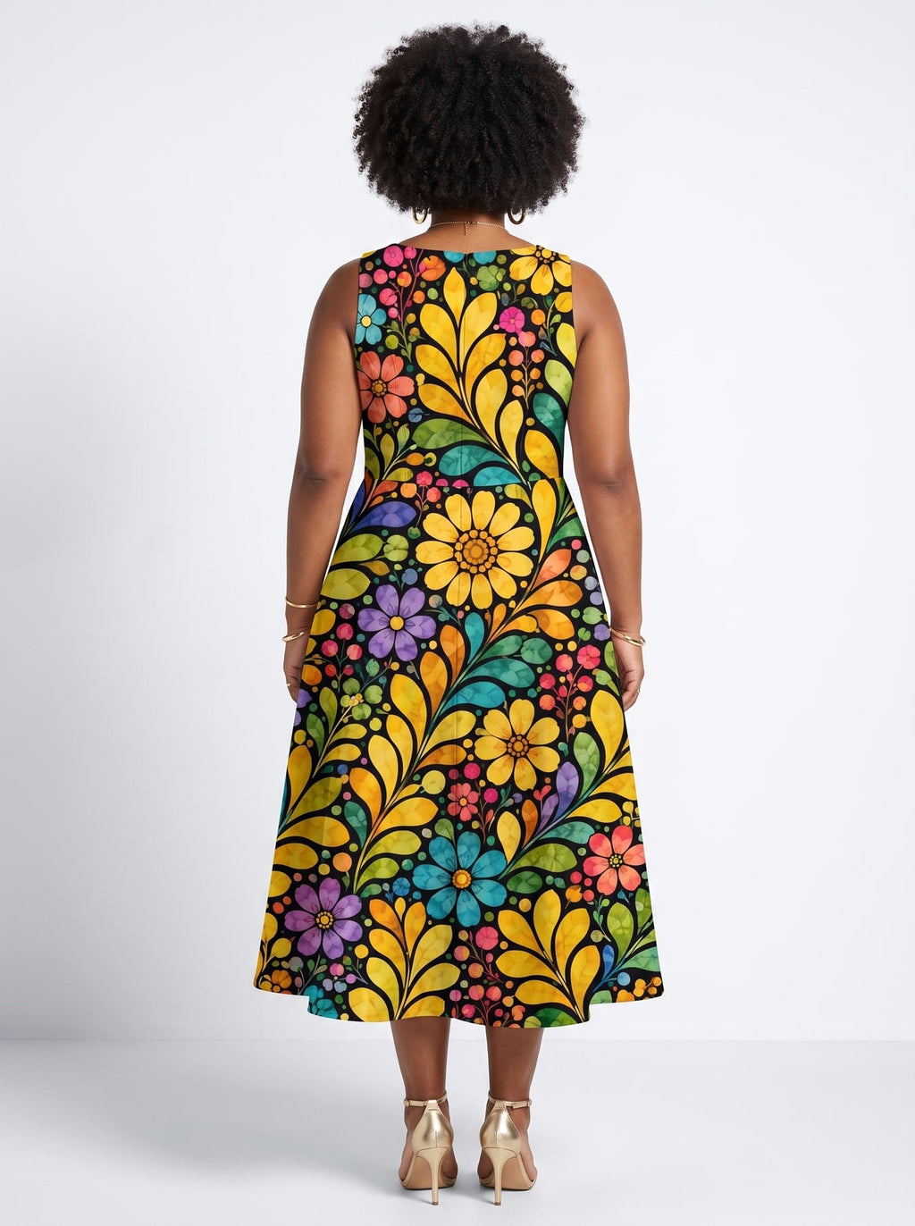 'Njano' Cotton Corset Dress