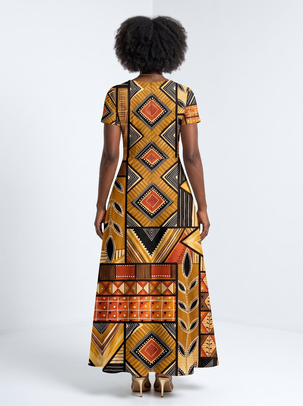 'Ardhi' Short Sleeve Maxi Dress