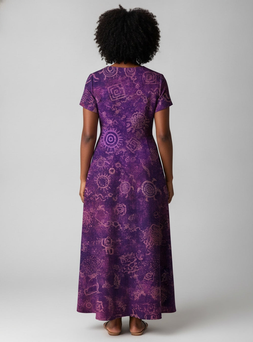 'Hekima' Short Sleeve Maxi Dress
