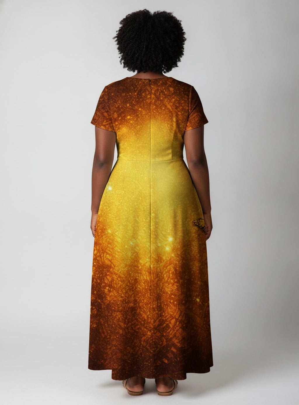 'Affirmed' Short Sleeve Maxi Dress