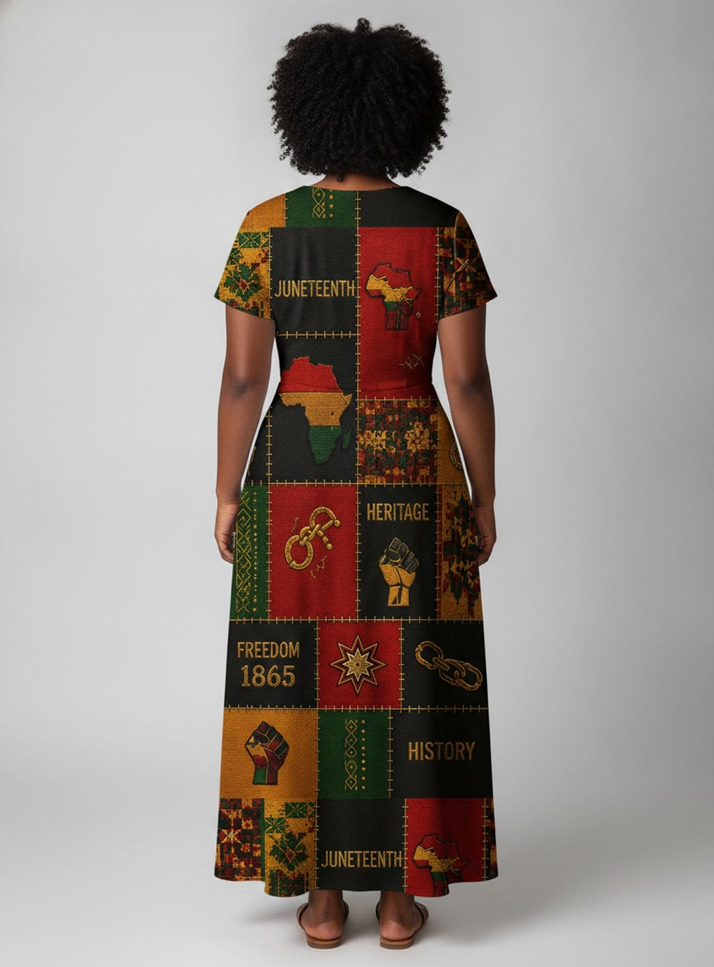 'Kumbuka' Short Sleeve Maxi Dress